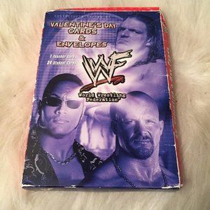 Vintage WWF World Wrestling Federation Valentine's Day Cards from 2000